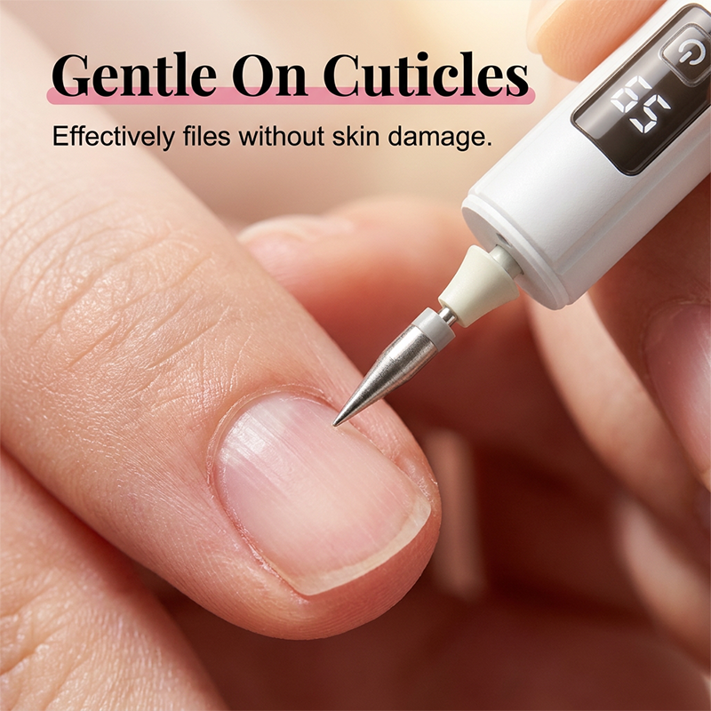 Professional Electric Nail Drill Machine, Portable Electric Nail Polisher with 4 Nail Drill Bits