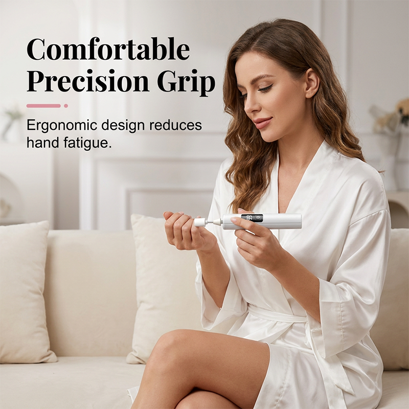Professional Electric Nail Drill Machine, Portable Electric Nail Polisher with 4 Nail Drill Bits