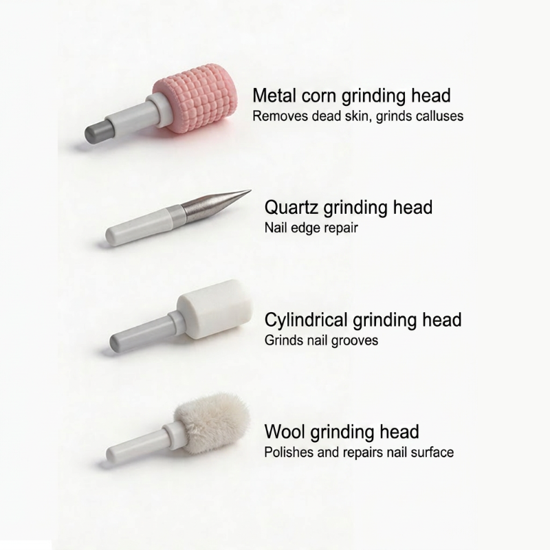 Professional Electric Nail Drill Machine, Portable Electric Nail Polisher with 4 Nail Drill Bits
