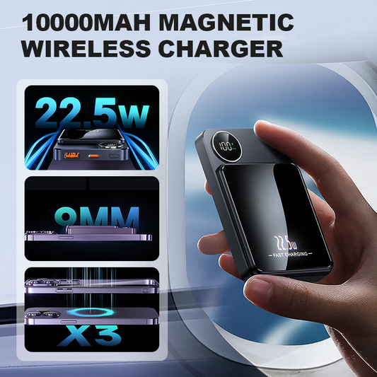 Magnetic Wireless Power Bank 22.5W Fast Charging, 10,000mAh