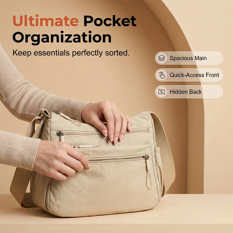 Weatherproof, Lightweight, Organized Pockets Roomy Interior for Daily Commute & Travel