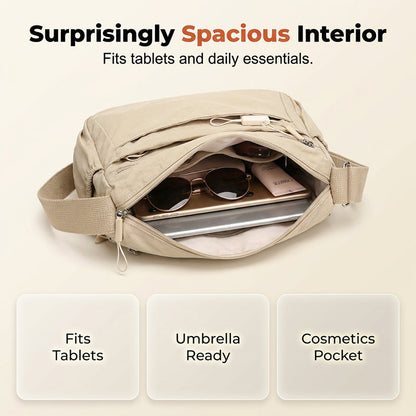 Weatherproof, Lightweight, Organized Pockets Roomy Interior for Daily Commute & Travel