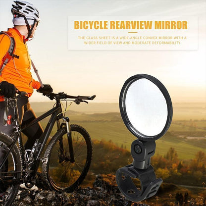 2026! 360 Rotating Rearview Mirror Clear view behind, no more neck twisting. Fits bikes