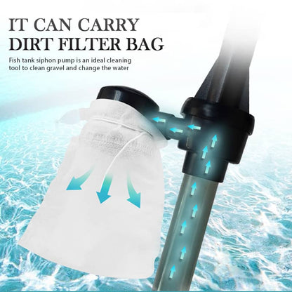 NOW! Electric Aquarium Gravel Cleaner Powerful Suction Fish Tank Vacuum Siphon, Easy Gravel Cleaning & Water Changing