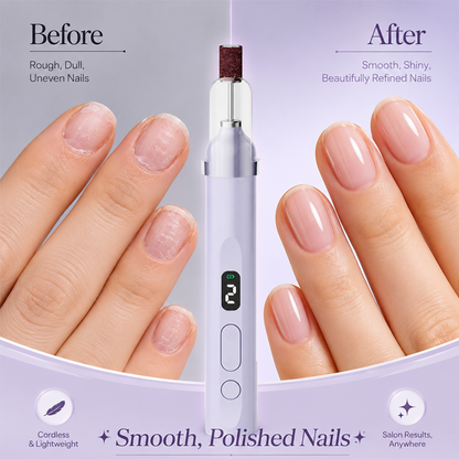 Rechargeable Nail Drill Kit Interchangeable Heads & LED Display