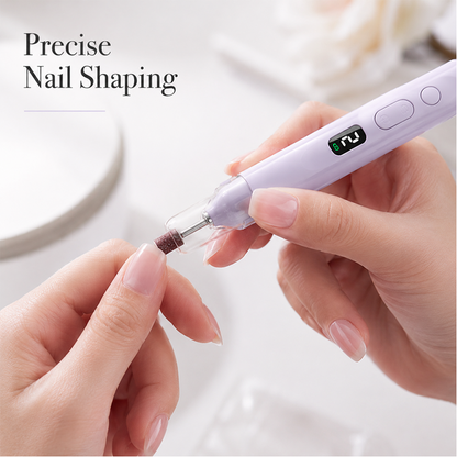 Rechargeable Nail Drill Kit Interchangeable Heads & LED Display