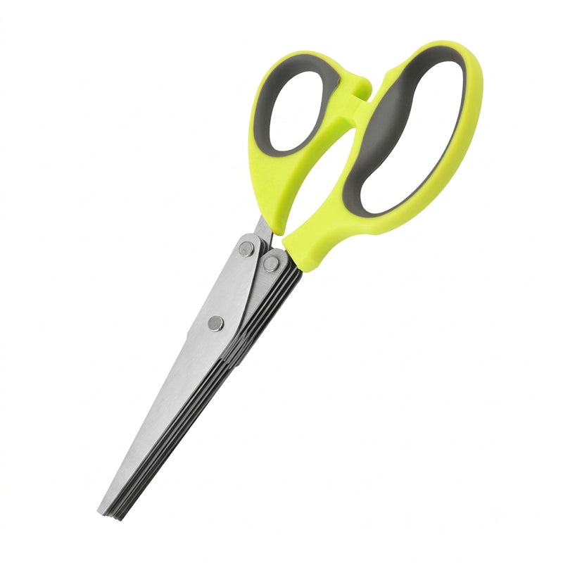 5-Blade Herb Scissors Stainless Steel Kitchen Shears for Herbs, Scallions & Garnishes