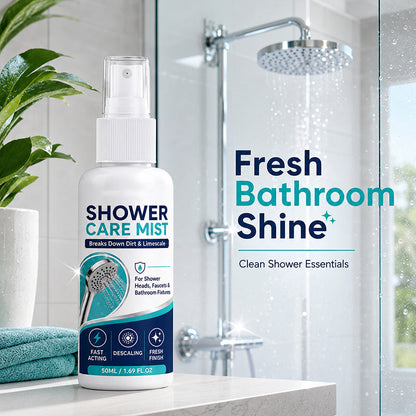 Fast-Acting Shower Limescale Remover Spray Dissolves stubborn mineral deposits & hard water stains. just spray & wipe!