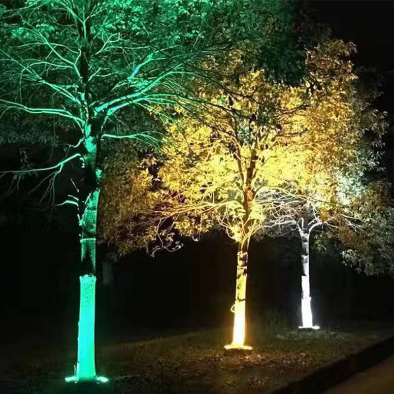 Ring-Shaped Solar Tree Lights Weatherproof Outdoor Spotlights Ideal for Trees, Pillars, and Gardens