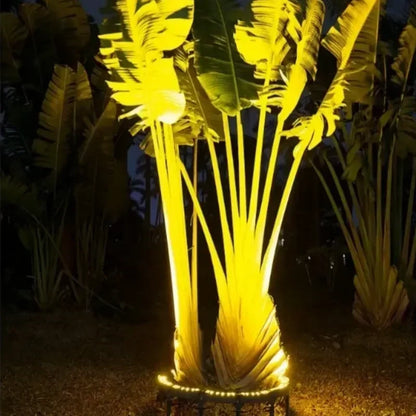 Ring-Shaped Solar Tree Lights Weatherproof Outdoor Spotlights Ideal for Trees, Pillars, and Gardens