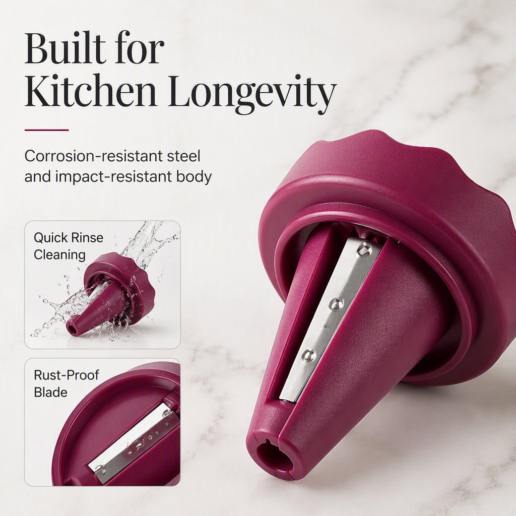Manual Vegetable Spiralizer and Curler for Rose Flower Carving Turn Carrots into Restaurant-Style Roses in 60 Seconds!