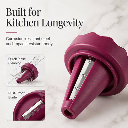 Manual Vegetable Spiralizer and Curler for Rose Flower Carving Turn Carrots into Restaurant-Style Roses in 60 Seconds!