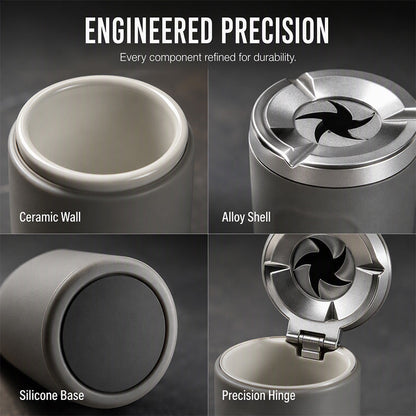 2026 SaleRotating Car Ashtray with Ceramic Inner Liner