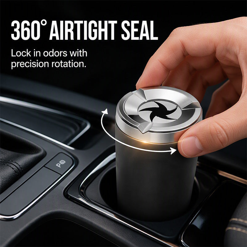 2026 SaleRotating Car Ashtray with Ceramic Inner Liner