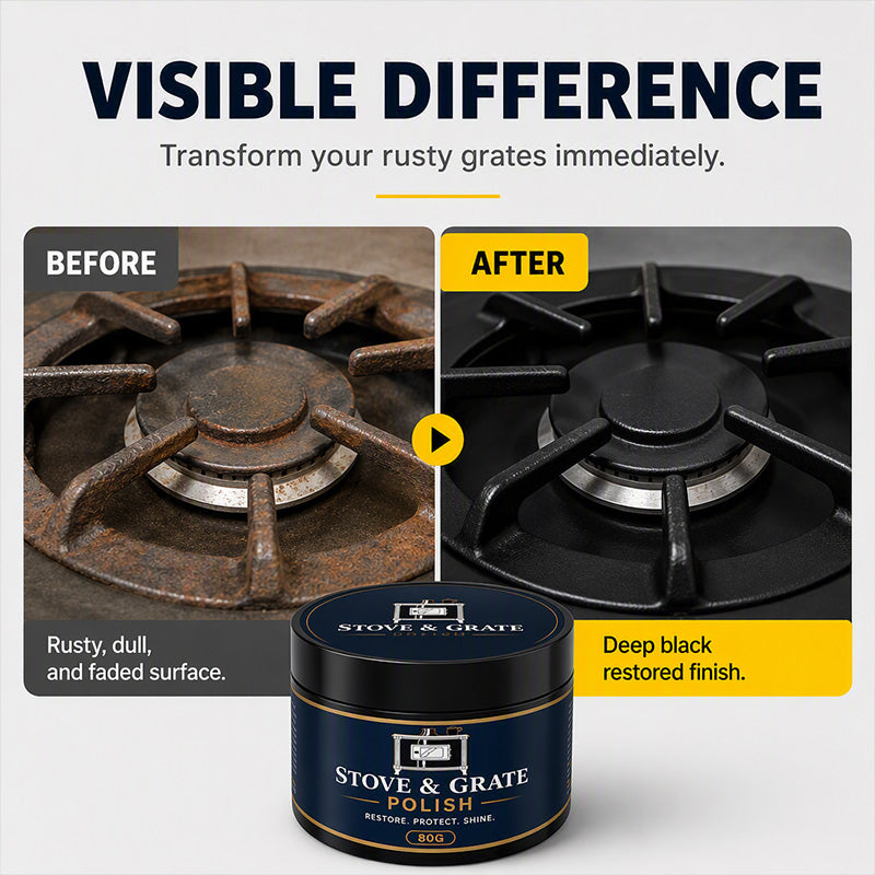Cast Iron Stove Polish with Sponge