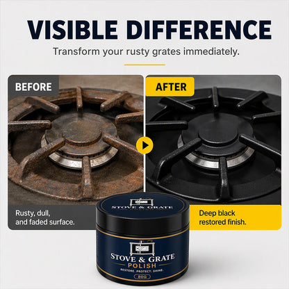 Cast Iron Stove Polish with Sponge