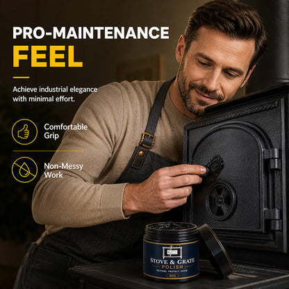 Cast Iron Stove Polish with Sponge