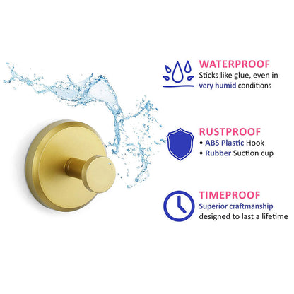 Stainless Steel Suction Cup Hook 6/4/2 PCS for Towels & Robes Hook, Drill-Free Kitchen Hanger