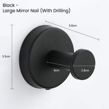 Stainless Steel Suction Cup Hook 6/4/2 PCS for Towels & Robes Hook, Drill-Free Kitchen Hanger