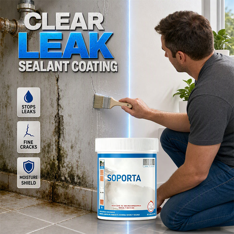 Clear Waterproof Repair Sealant Invisible Brush-On Leak Protection for Roofs, Tiles & Walls