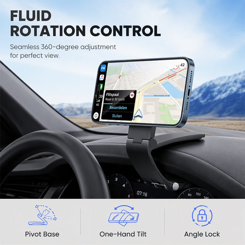 Car Phone Mount N52 magnets, 360 rotation & anti-slip. Secure drive grab yours!