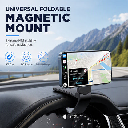Car Phone Mount N52 magnets, 360 rotation & anti-slip. Secure drive grab yours!