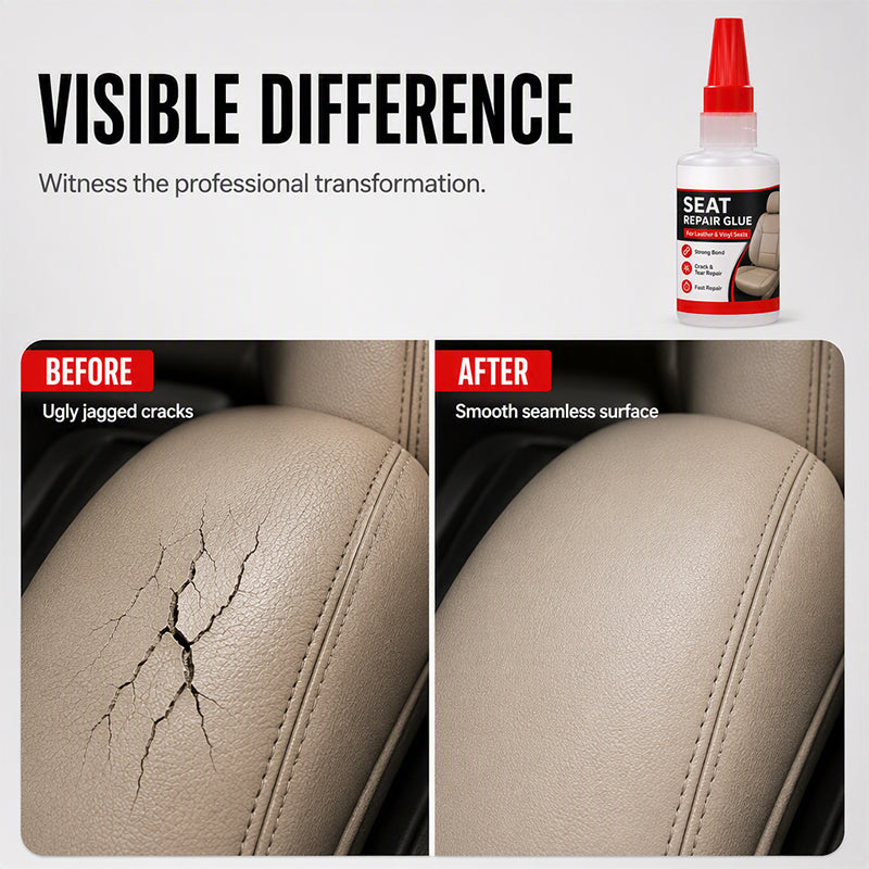 NOW! Quick Dry Car Seat Leather Repair Glue Precision Nozzle Vinyl & Leather Adhesive