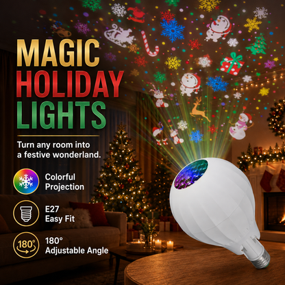 2026 Arrivals Rotating Christmas Projector Bulb | 16 Patterns!