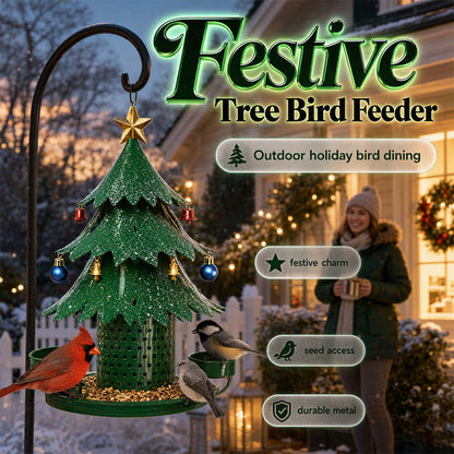 Christmas Tree Bird Feeder Festive Garden Decor for BirdLovers