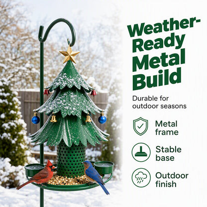 Christmas Tree Bird Feeder Festive Garden Decor for BirdLovers