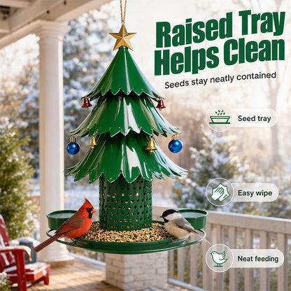 Christmas Tree Bird Feeder Festive Garden Decor for BirdLovers