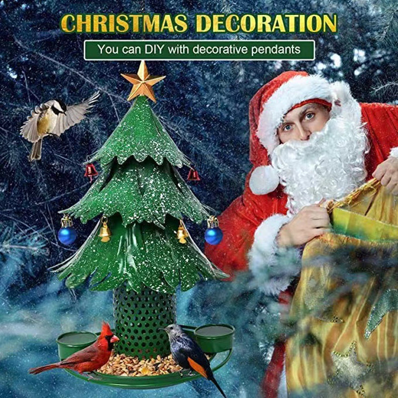 Christmas Tree Bird Feeder Festive Garden Decor for BirdLovers