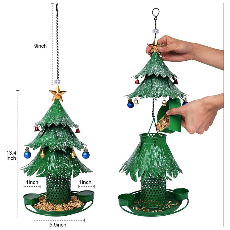 Christmas Tree Bird Feeder Festive Garden Decor for BirdLovers