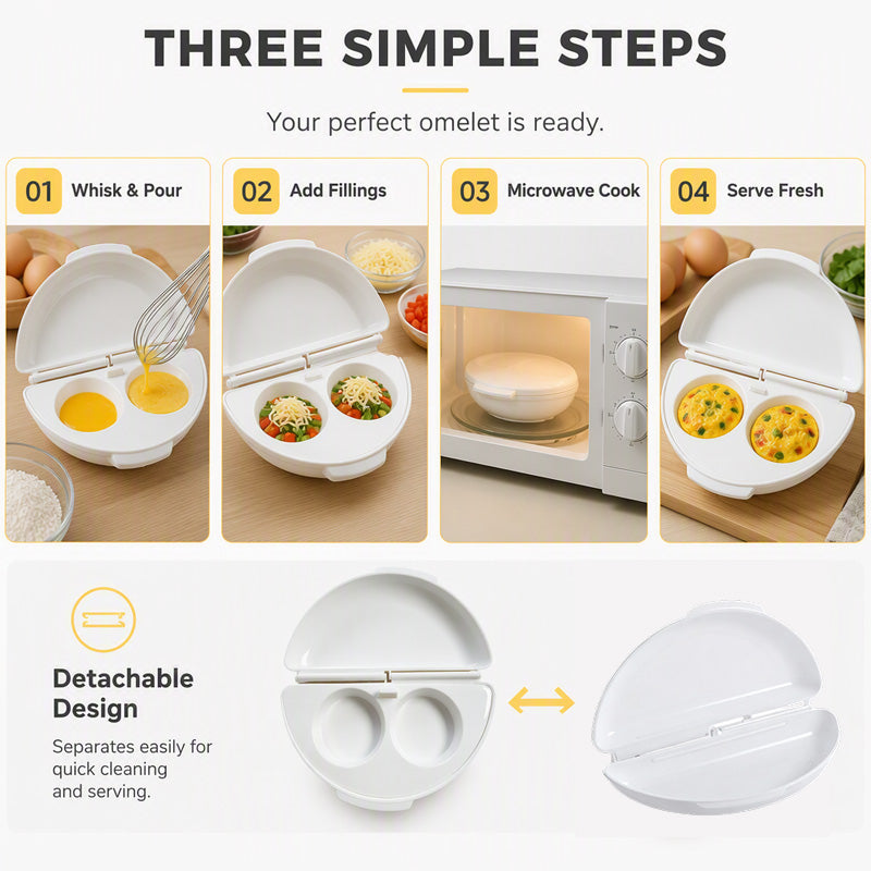 2026 2-in-1 Omelet Maker & Egg Cup Cooker