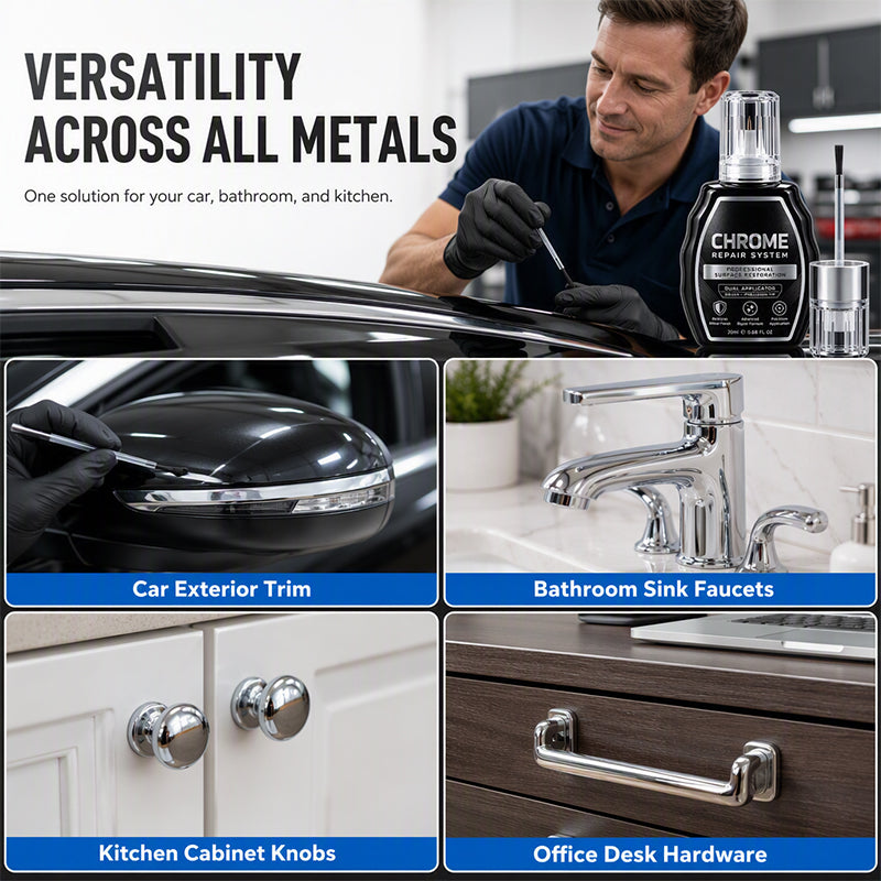 2026 50,! Chrome Restoration Set Removes Oxidation & Restores High-Gloss Metallic Finish | Premium Quality