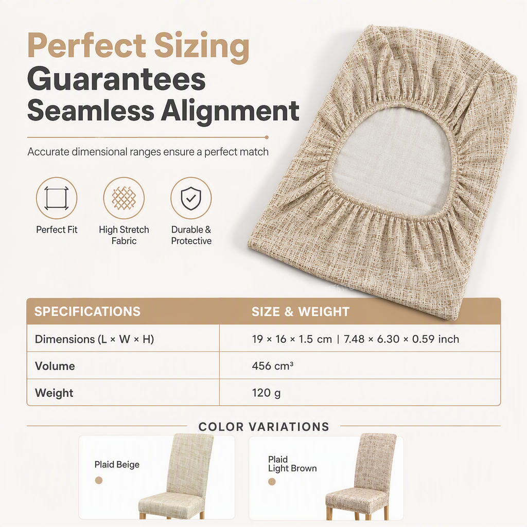 Stretch Plaid Chair Cover Universal Fit & Protective
