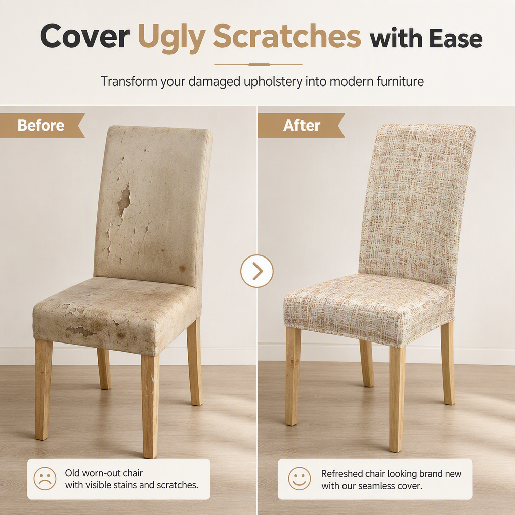 Stretch Plaid Chair Cover Universal Fit & Protective