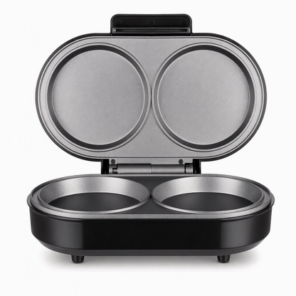 Smart Dual Breakfast Maker - Double Cooking Non-Stick Burger & Egg Press