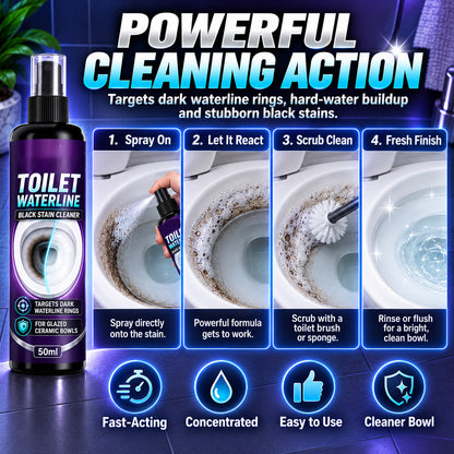 Waterline Cleaner! Targets black rings, clinging formula & less scrubbing. Clean bowl grab yours!