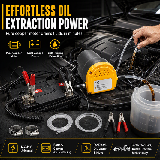 12V/24V Electric Oil Transfer Pump Self-Priming Fluid Extractor