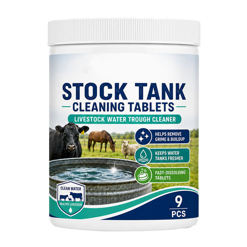 Stock Tank Cleaning Tablets - Effervescent Trough Grime & Buildup Remover