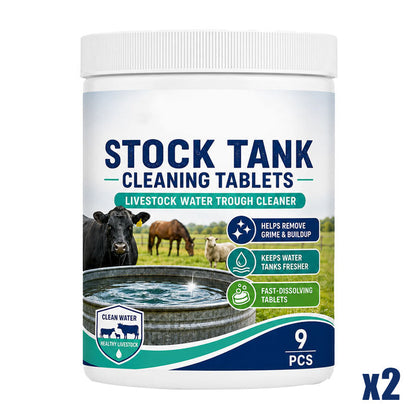 Stock Tank Cleaning Tablets - Effervescent Trough Grime & Buildup Remover
