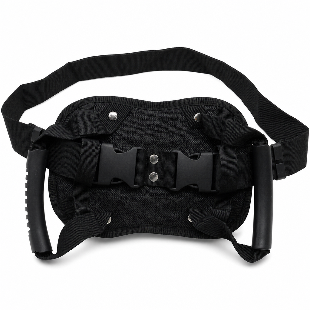 Adjustable Passenger Grip Belt Reinforced Rear Handle Strap for Motorcycle & Powersports Riding