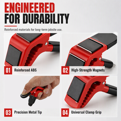 Magnetic Paint Brush Holder Clip Hands-Free Universal Clamp for Cleaner, Easier Painting