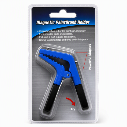 Magnetic Paint Brush Holder Clip Hands-Free Universal Clamp for Cleaner, Easier Painting