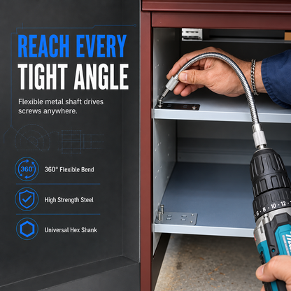 Offer Flexible Metal Shaft Extension for Drills and Screwdrivers