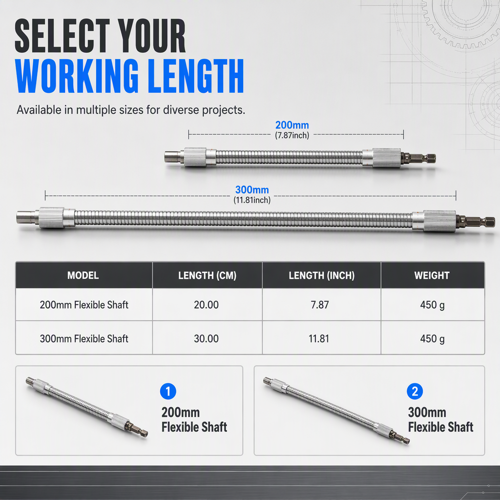 Offer Flexible Metal Shaft Extension for Drills and Screwdrivers