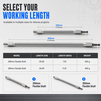 Offer Flexible Metal Shaft Extension for Drills and Screwdrivers