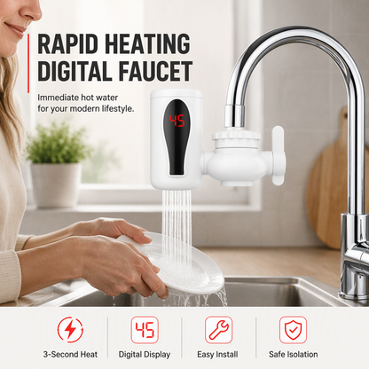 Instant-heating electric water faucet for the kitchen