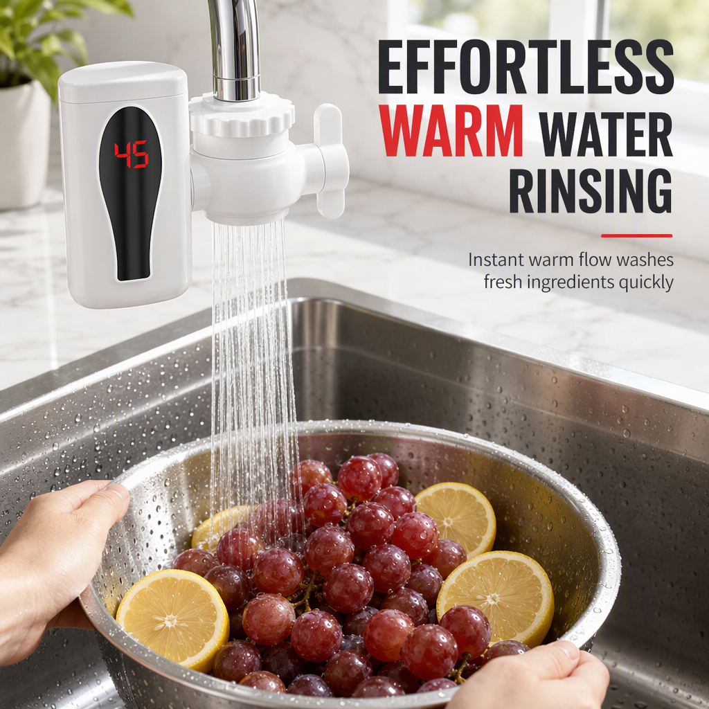 Instant-heating electric water faucet for the kitchen